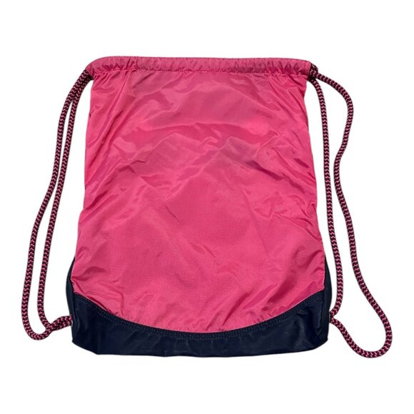Nike Drawstring Gym Sack Backpack – Pink/Gray Reflective Swoosh - Picture 3 of 5